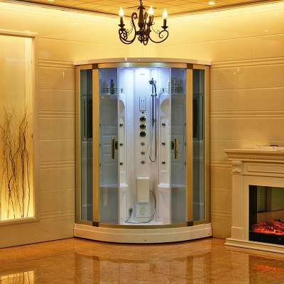 Luxury multifunctional steam bath  shower room with massage basin