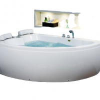 Bathtub Bath Tubs Simple Modern Acrylic White Color Feature Eco Material Origin Glossy Type