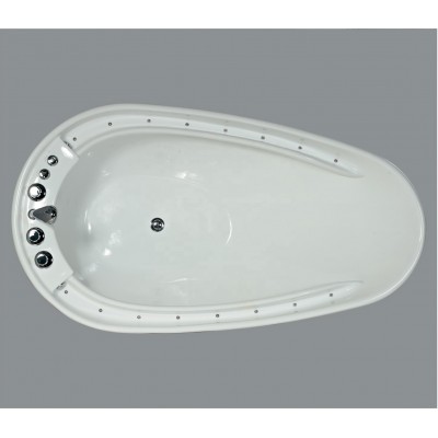 Indoor Bathtub freestanding tub classic tub colorful LED light hot and cold water inlet